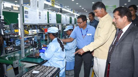 CBN at Dixon Tirupati